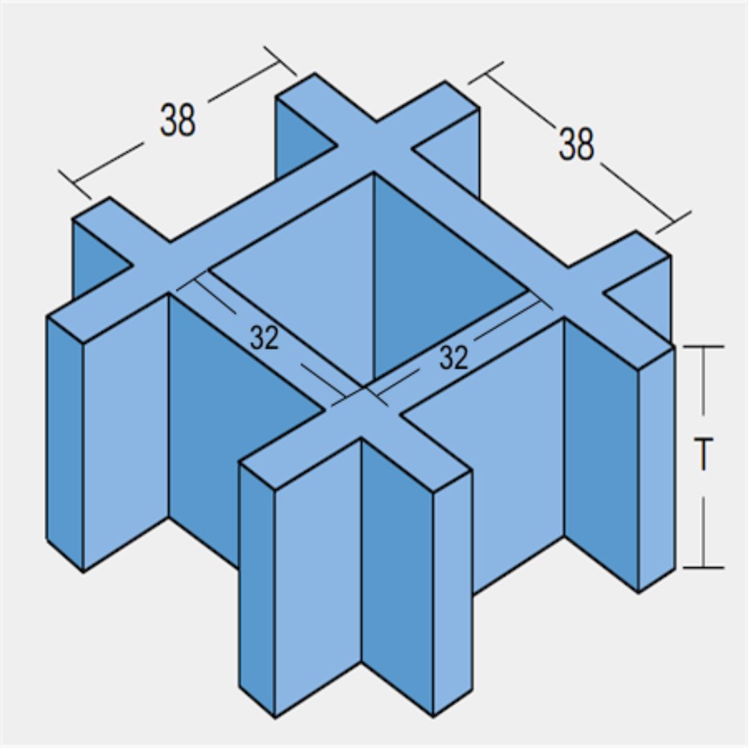 FRP Grating 38x38mm Standard Mesh small size smooth surface