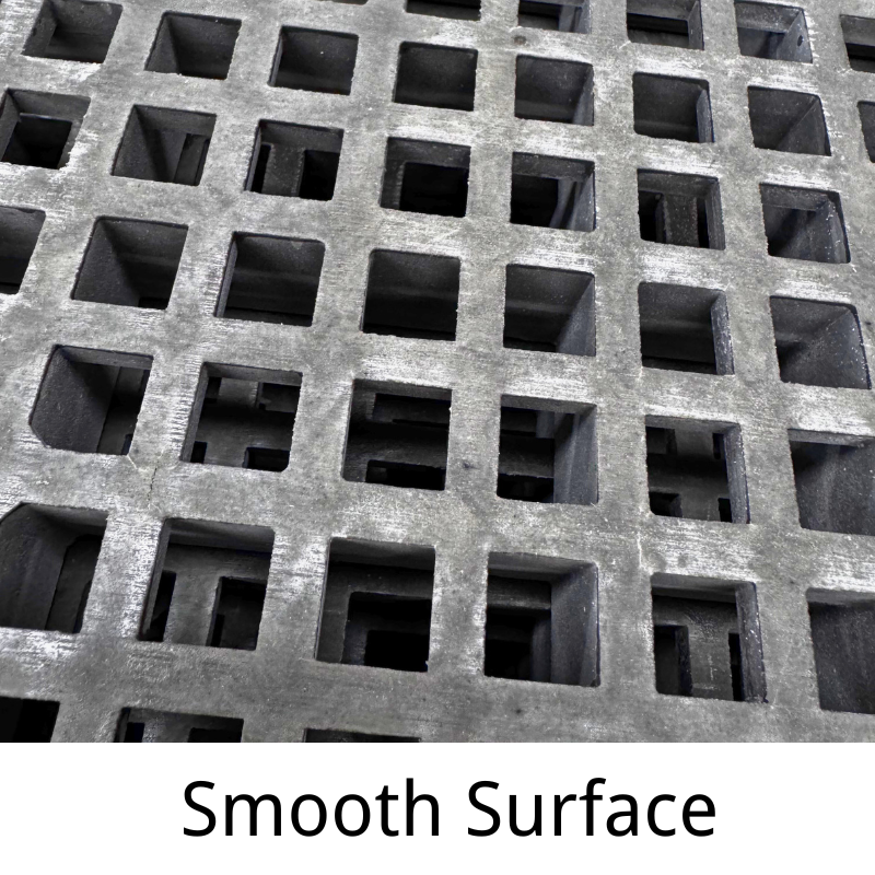 frp grating smooth surface for barefoot decking use