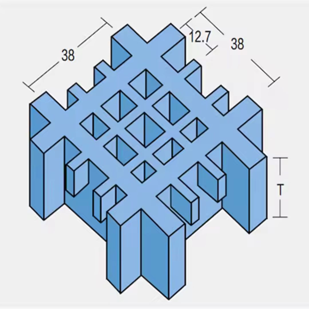 FRP Grating 12.7x12.7mm Micro Mesh