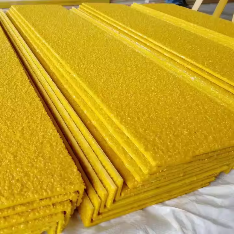 FRP Stairs Nosing Non-Slip Grit Surface Sold By Per Meter