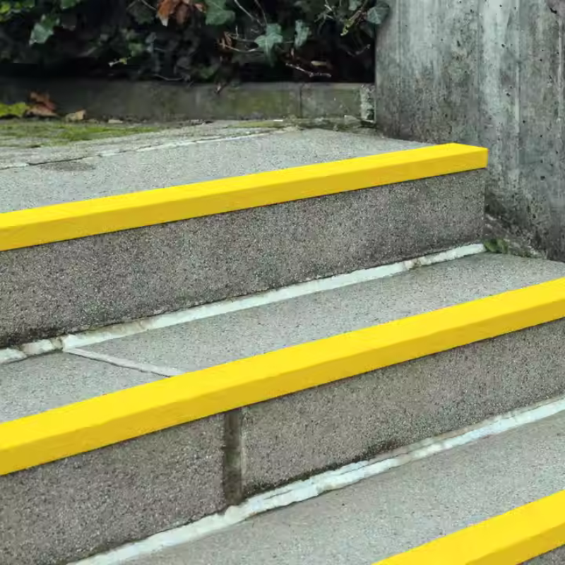 FRP Stairs Nosing Non-Slip Grit Surface Sold By Per Meter