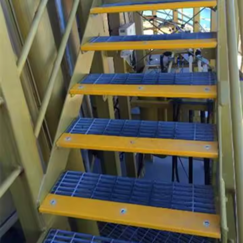 FRP Stairs Nosing Non-Slip Grit Surface Sold By Per Meter