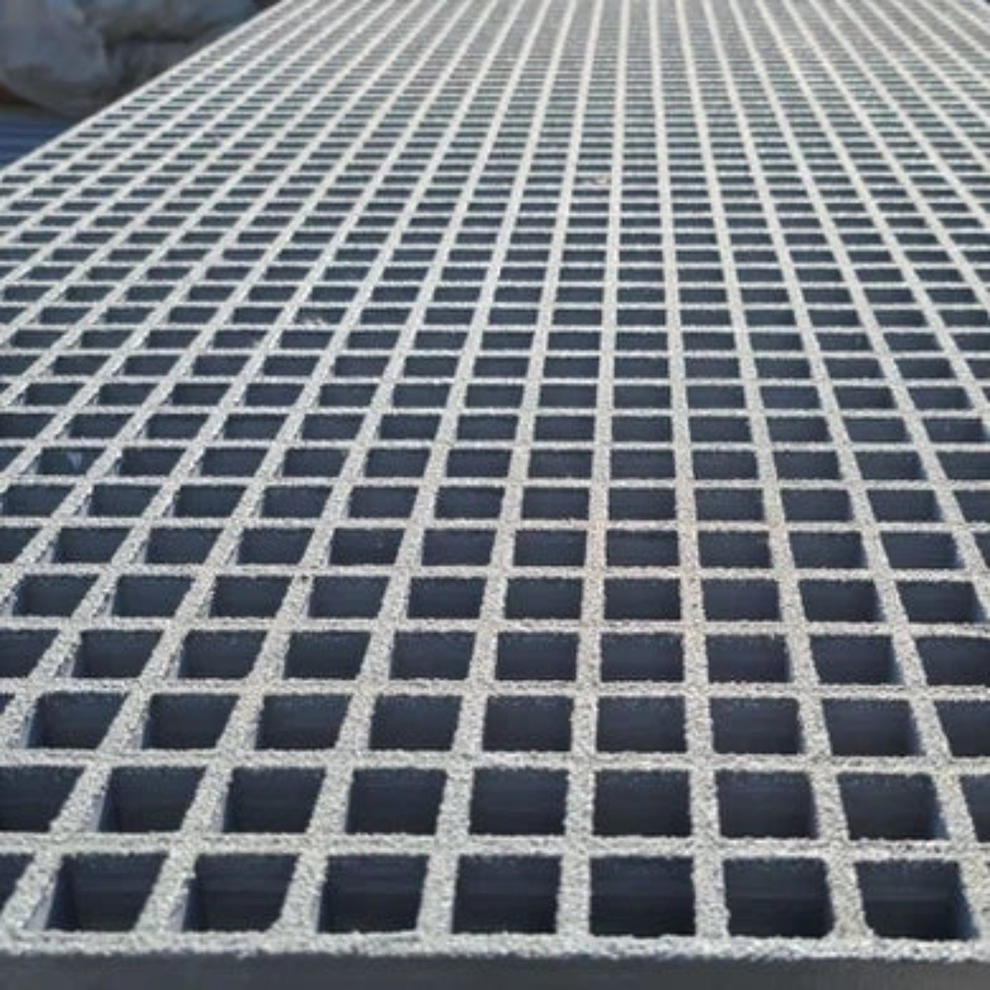FRP flooring grating 38x38mm standard mesh size 1220x3660mm