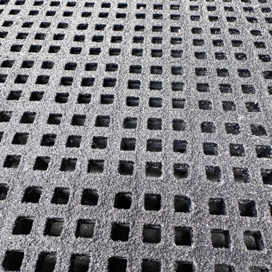 FRP Grating 12.7x12.7mm Micro Mesh non-slip grit black grey RAL7021