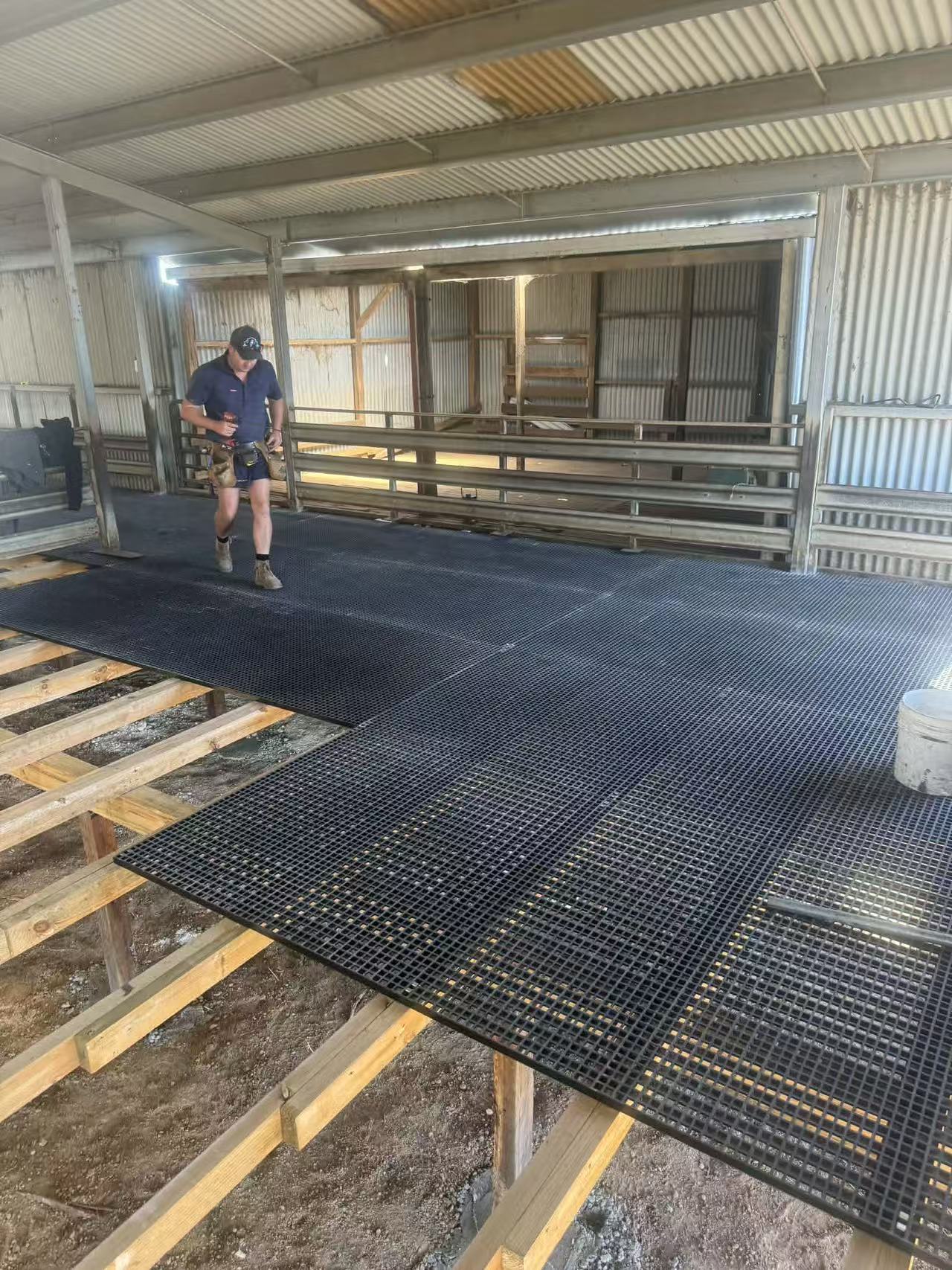 FRP Anti-Slip Grit Grating 25x25mm Mini Mesh 25mm Thick