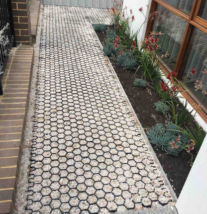 Geohex plastic paver sub-surface erosion control system 1x0.5m