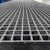 FRP Anti-Slip Flooring 38x38mm Corrosion Resistant Industrial Grating ...