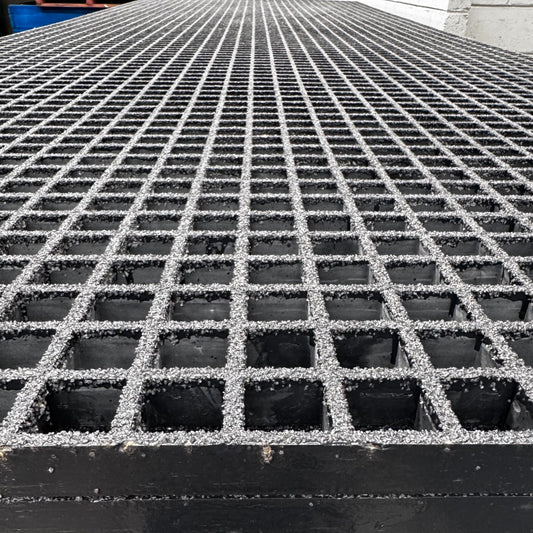 FRP flooring grating 38x38mm standard mesh size 1220x3660mm