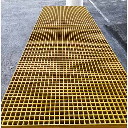 FRP flooring grating 38x38mm standard mesh size 1220x3660mm