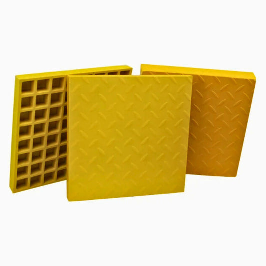 Diamond Solid Top FRP Grating 1220x3660mm 38x38mm mesh tickness 38mm