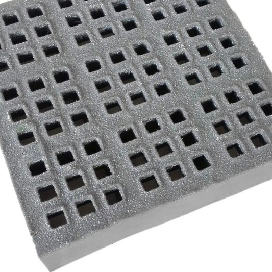 FRP Grating 12.7x12.7mm Micro Mesh non-slip grit dark grey