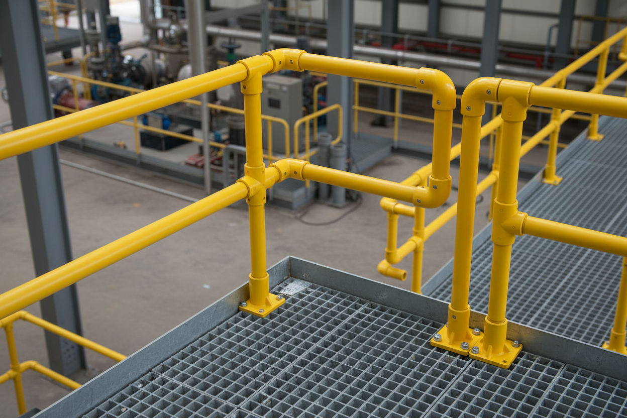 FRP Round Tube Handrail connector fixing
