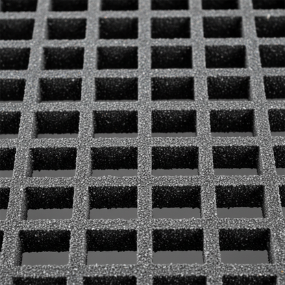 深灰色FRP格栅局部特写细节图