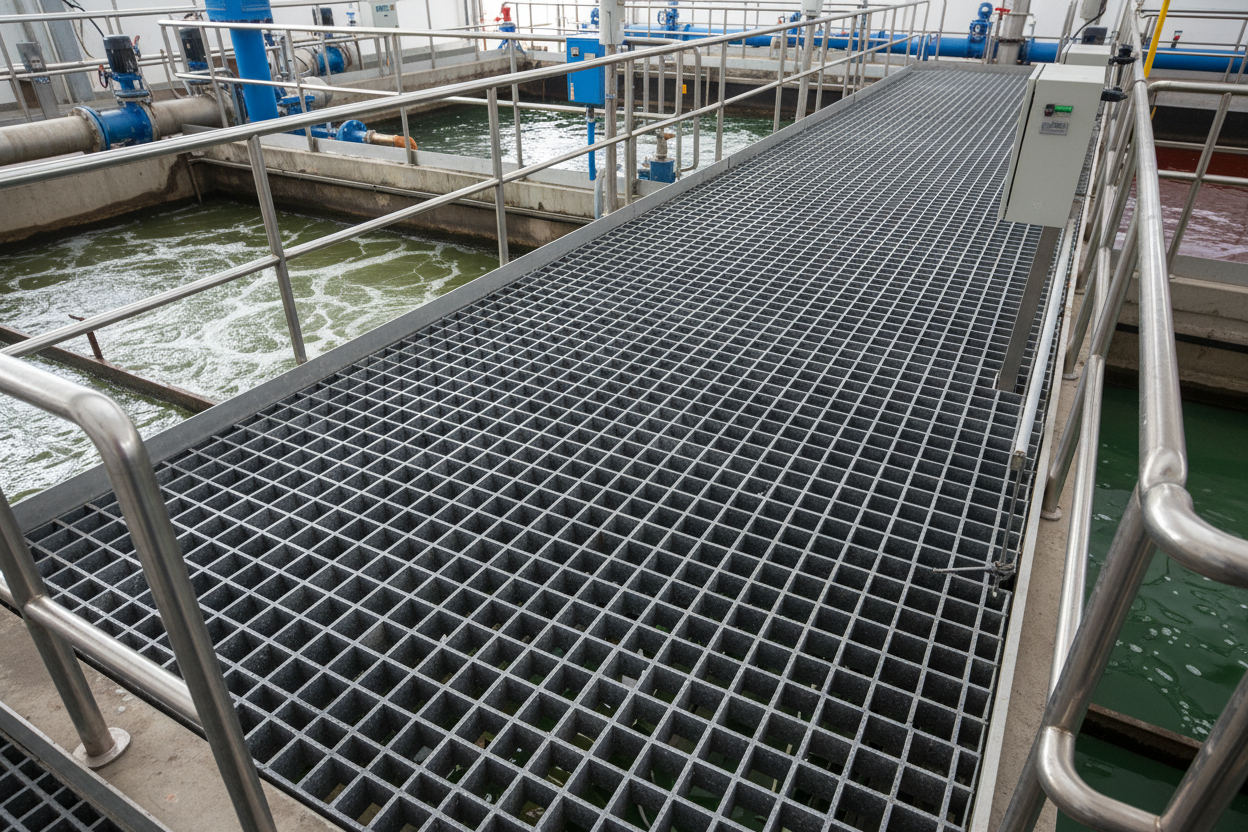 FRP格栅污水处理应用