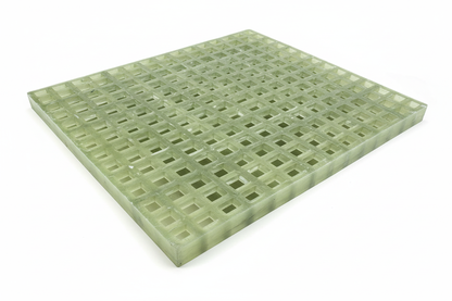 Transparent FRP grating building facade application